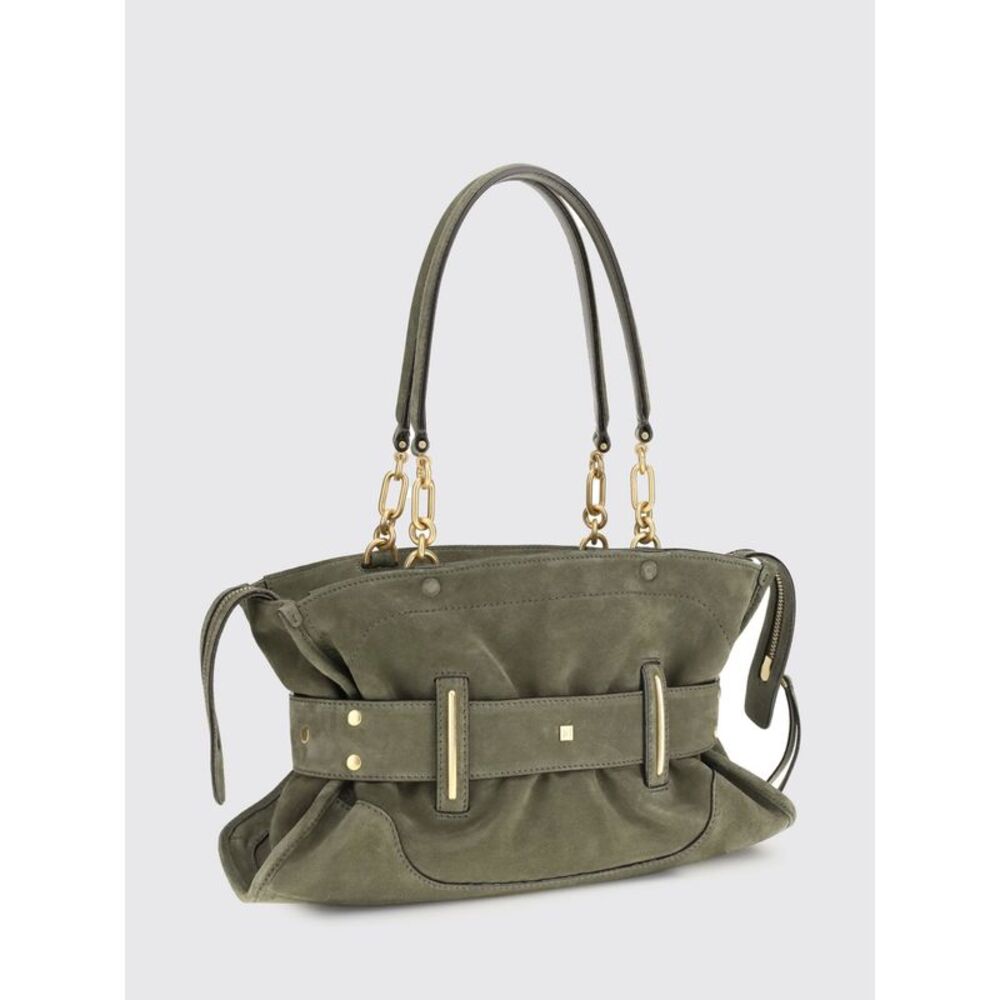 Balmain Shoulder Bag Woman Olive - Picture 2 of 3